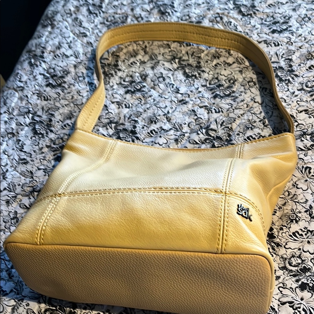 Sak Yellow Leather Shoulder Bag